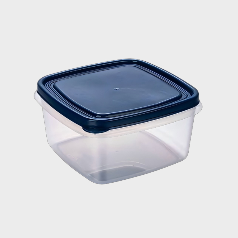 PFB022 1250ml Coimeádán Stórála Bia agus Talmhaíochta Cearnóg Chomhshleasach PP le clúdach gorm