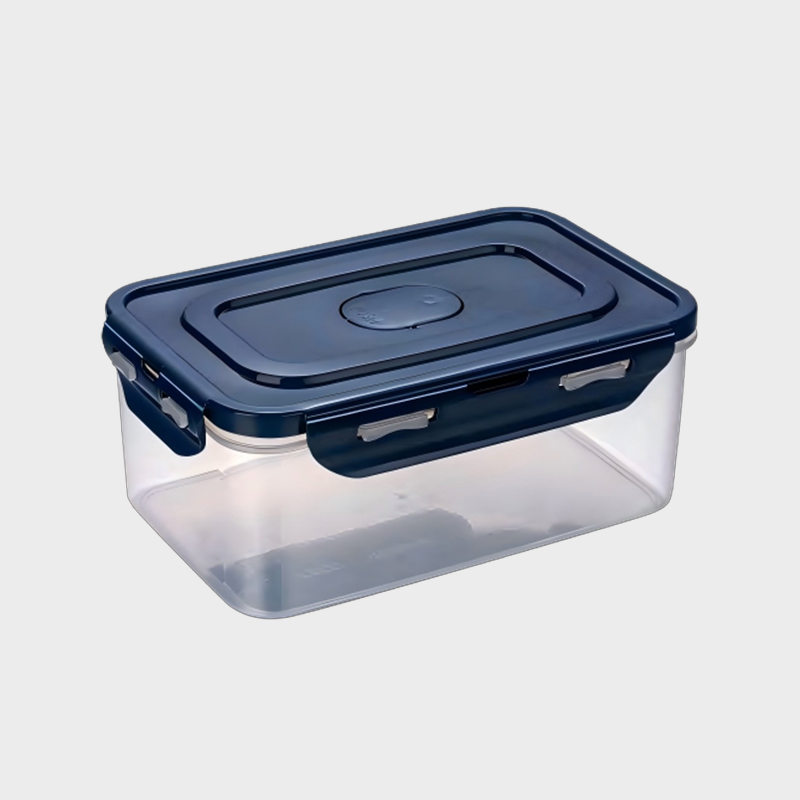 Coimeádán Stórála Bia PP Dronuilleogach PFS002 1420ml le clúdach aeráilte Latching 4-Taobh